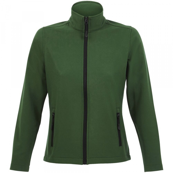 Куртка софтшелл женская Race Women, темно-зеленая - купить оптом