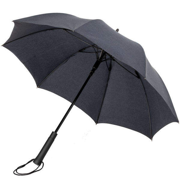 Зонт-трость rainVestment, темно-синий меланж - купить оптом