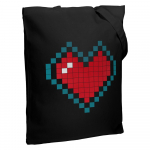 Футболка женская Pixel Heart, красная - купить оптом