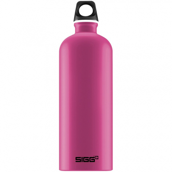 Бутылка для воды Traveller 1000, розовая - купить оптом