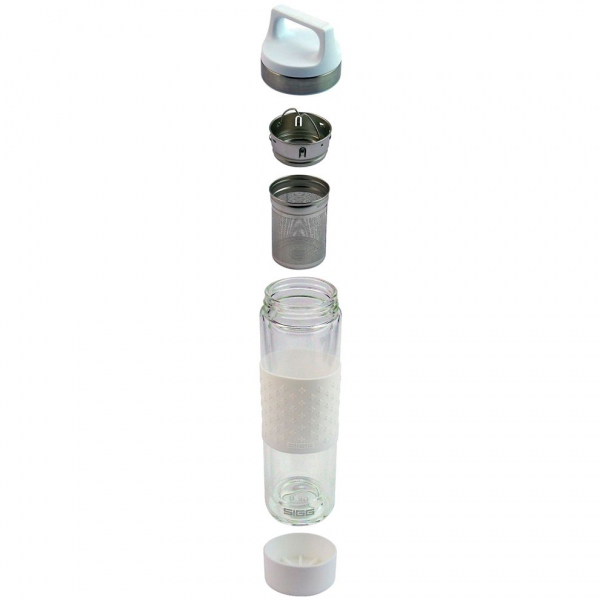 Бутылка для воды Glass WMB, белая - купить оптом