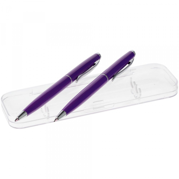 Набор Phrase: ручка и карандаш, фиолетовый - купить оптом