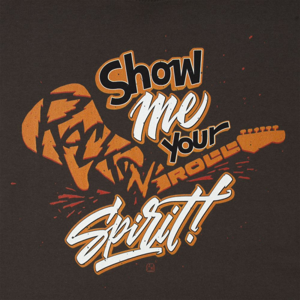 Футболка Show Me Your Rock'n'roll Spirit, темно-серая - купить оптом