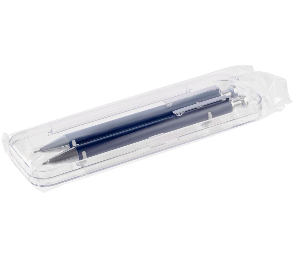Набор Attribute: ручка и карандаш, синий - купить оптом