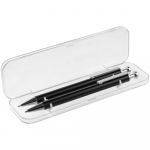 Набор Attribute: ручка и карандаш, белый с синим - купить оптом