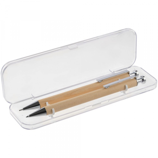 Набор Attribute Wooden: ручка и карандаш - купить оптом