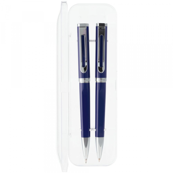 Набор Phase: ручка и карандаш, синий - купить оптом