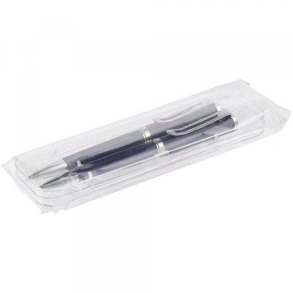 Набор Phase: ручка и карандаш, синий - купить оптом
