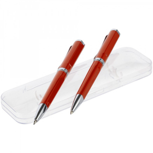 Набор Phase: ручка и карандаш, красный - купить оптом