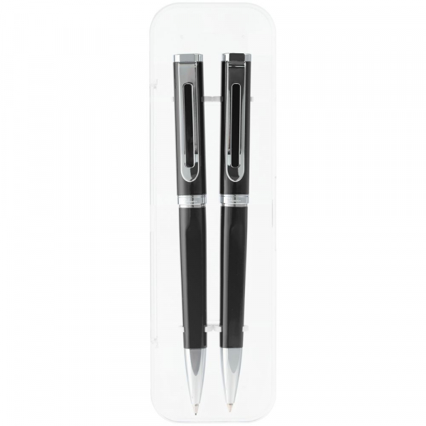 Набор Phase: ручка и карандаш, черный - купить оптом
