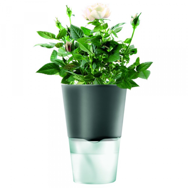 Горшок для растений Flowerpot, фарфоровый, серый - купить оптом