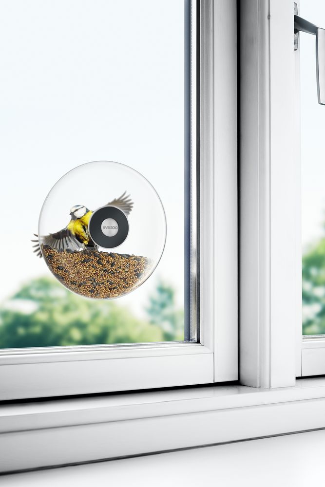 Кормушка для птиц Window Bird Feeder, прозрачная, большая - купить оптом
