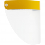 Прозрачный экран для лица Barrier, немедицинский, с желтой лентой, фото 3