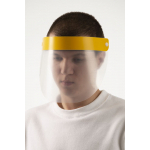 Прозрачный экран для лица Barrier, немедицинский, с желтой лентой, фото 8