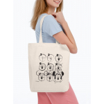 Холщовая сумка «Микки Маус. Icon Sketch», неокрашенная - купить оптом