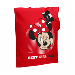 Холщовая сумка «Минни Маус. Best Girl Ever», красная, фото 2