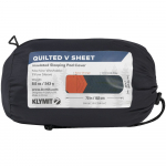 Чехол для туристического коврика Quilted V Sheet, серо-оранжевый, фото 4