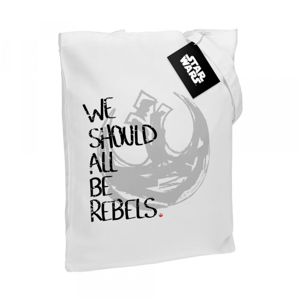 Холщовая сумка Rebels, белая - купить оптом