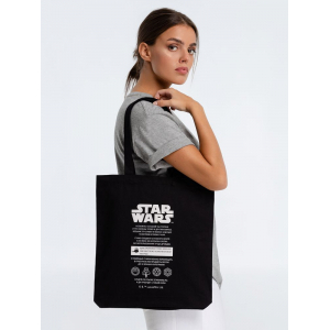 Холщовая сумка Star Wars Care Label, черная - купить оптом