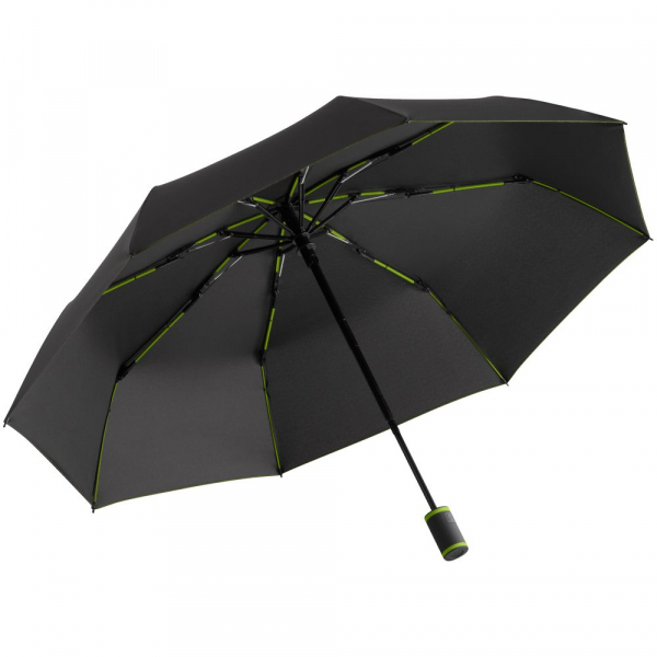 Зонт складной AOC Mini с цветными спицами, зеленое яблоко - купить оптом