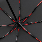 Зонт складной AOC Mini с цветными спицами, красный, фото 3