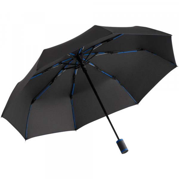 Зонт складной AOC Mini с цветными спицами, синий - купить оптом