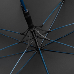 Зонт-трость с цветными спицами Color Style, синий с черной ручкой, фото 4