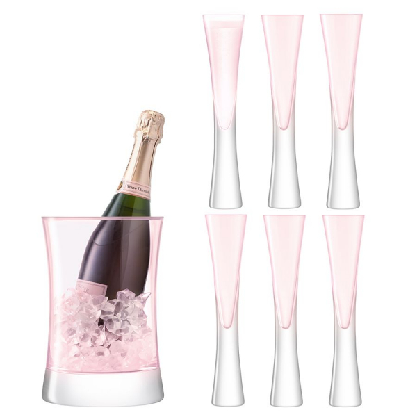 Набор для шампанского Moya, розовый - купить оптом