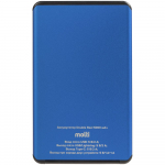 Металлический аккумулятор Double Reel 5000 мАч, синий, фото 2