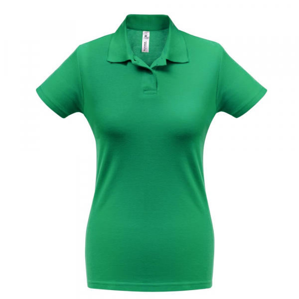 Рубашка поло женская ID.001 зеленая - купить оптом
