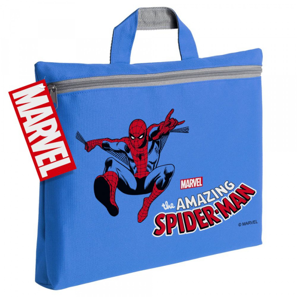 Сумка-папка Amazing Spider-Man, синяя - купить оптом