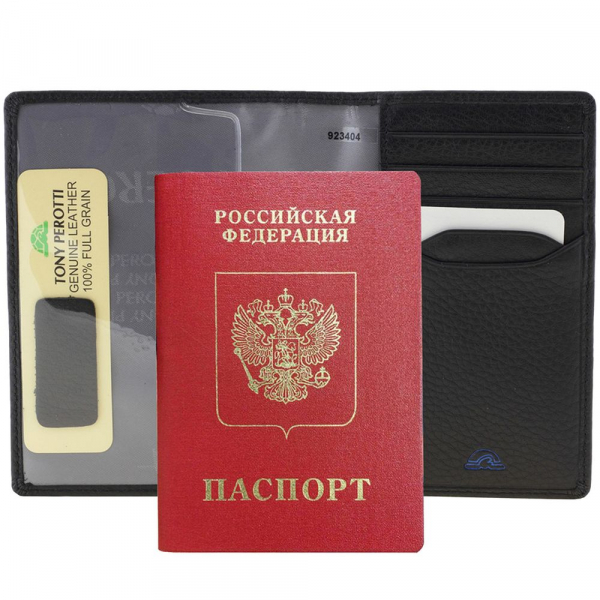 Обложка для паспорта Classe, черная - купить оптом