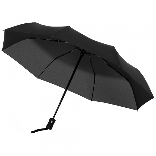 Зонт складной Monsoon, черный - купить оптом