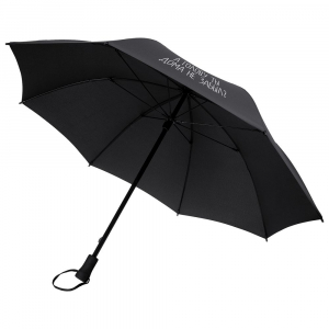 Зонт-трость «А голову ты дома не забыл», черный - купить оптом