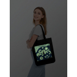 Холщовая сумка «Ван Найт», со светящимся принтом, черная, фото 4