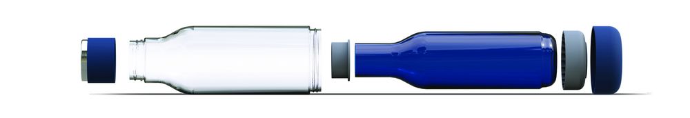 Термобутылка Inner Peace, синяя - купить оптом