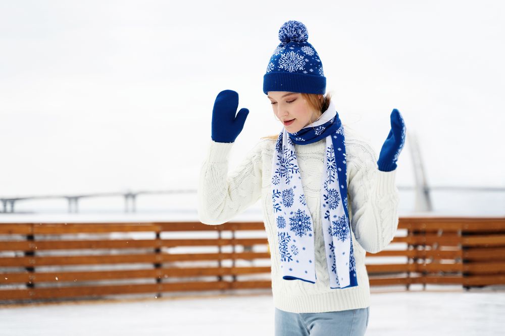 Набор Snow Fashion, синий (василек) - купить оптом