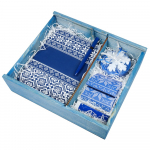 Коробка деревянная «Скандик», большая, синяя, фото 1
