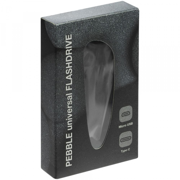 Флешка Pebble Universal, USB 3.0, черная, 32 Гб - купить оптом