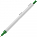 Ручка шариковая Chromatic White, белая с зеленым, фото 1