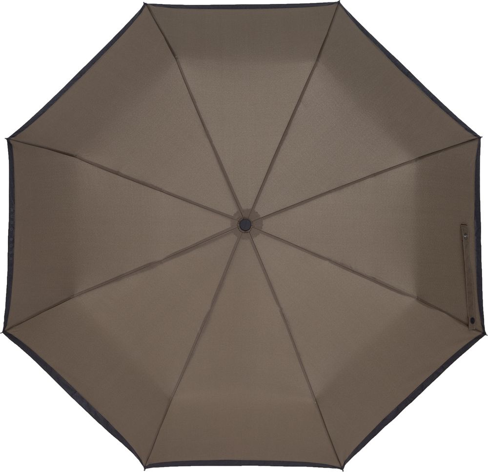 Зонт складной Gear, темно-зеленый (хаки) с черным - купить оптом