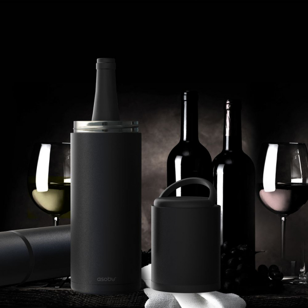 Термофутляр для вина Vin Blanc, черный - купить оптом