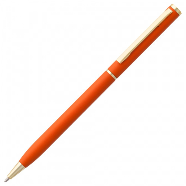 Блокнот Magnet Gold с ручкой, черный с оранжевым - купить оптом