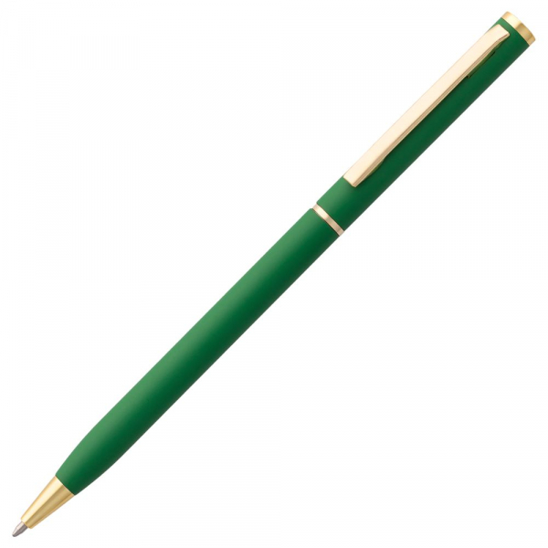 Блокнот Magnet Gold с ручкой, черный с зеленым - купить оптом