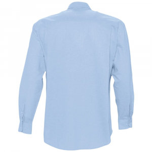 Рубашка мужская с длинным рукавом Boston, голубая - купить оптом