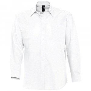 Рубашка мужская с длинным рукавом Boston, белая - купить оптом