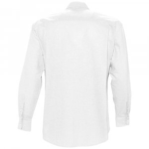 Рубашка мужская с длинным рукавом Boston, белая - купить оптом