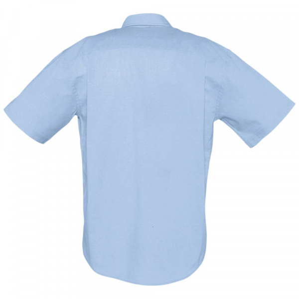 Рубашка мужская с коротким рукавом Brisbane, голубая - купить оптом