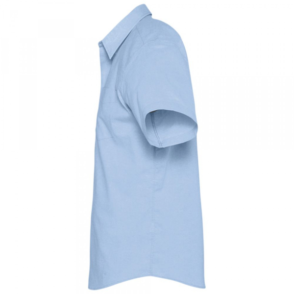 Рубашка мужская с коротким рукавом Brisbane, голубая - купить оптом