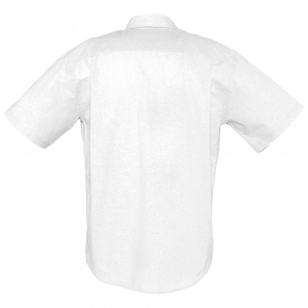 Рубашка мужская с коротким рукавом Brisbane, белая - купить оптом
